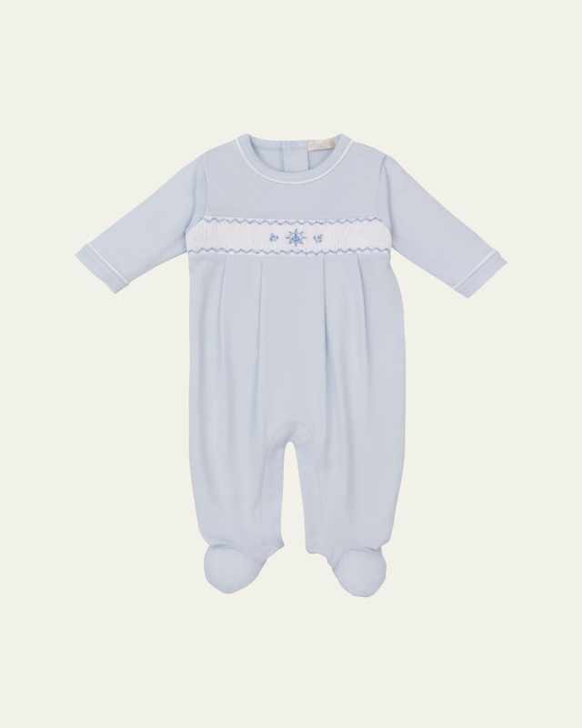 Boy's CLB Summer Medley 25 Smocked Footie, Size Newborn-9